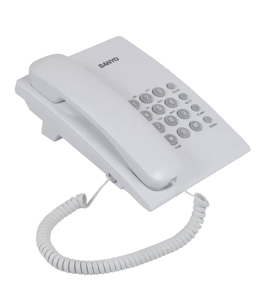 Телефон проводной SANYO RA-S204W белый