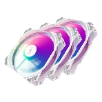Комплект вентиляторов для корпуса Alseye M120-PWA KIT белый, 120 мм, 1700 об/мин, 33.8 дБ, 4 pin, фото 1
