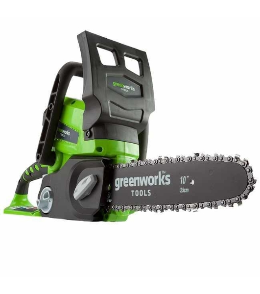 Цепная пила аккумуляторная GreenWorks G24CS25K2, 24V, 25 см, c АКБ 2Ач и ЗУ (2007707UA)
