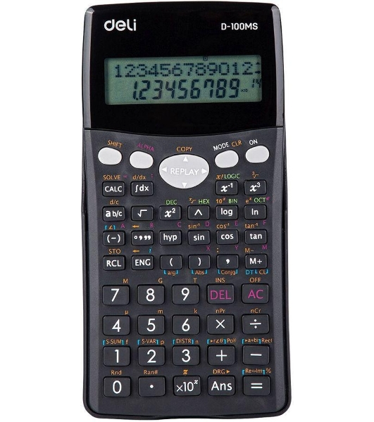 Калькулятор научный Deli ED-100MS черный 12-разр.