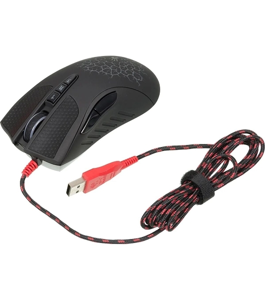 Мышь проводная A4Tech Bloody A90 черный, 6200 dpi, USB, кнопки - 8