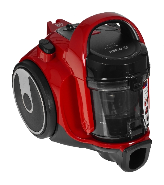 Пылесос Bosch BGC05AAA2 красный/черный, 350/700 Вт, уборка сухая, пылесборник контейнер 1.5 л