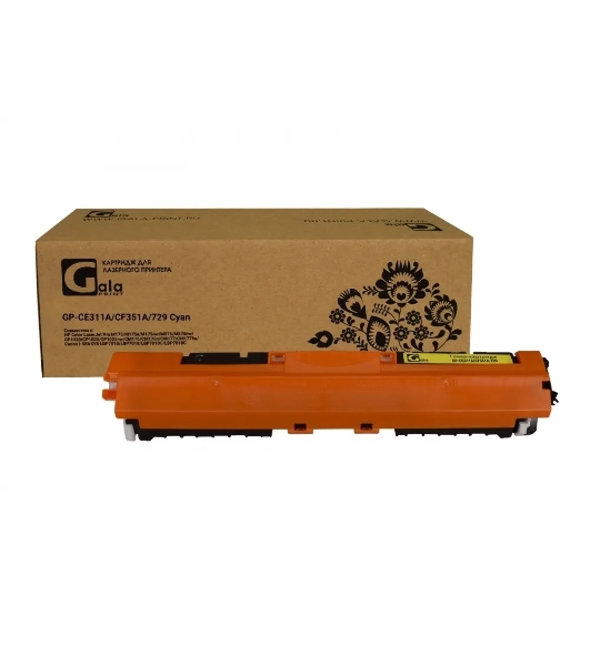 Картридж лазерный GalaPrint GP-CE311A/CF351A/729 голубой (1000 стр) для HP CP1025/CP1025NW/M176n/M177fw/Canon LBP 7010C/LBP7018C