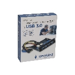 Планка USB 3.0 на переднюю панель 3.5' Gembird FP3.5-USB3-4A, USB, 4xUSB-A 3.0, фото2