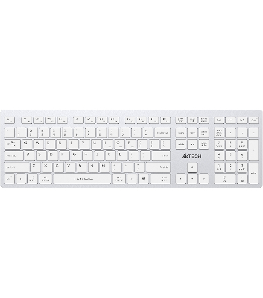 Клавиатура беспроводная A4Tech Fstyler FBX50C, USB, Bluetooth/Радиоканал, белый