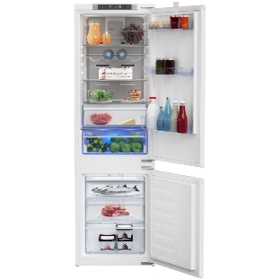 Встраиваемый холодильник Beko BCNA275E3S (7523020054) белый двухкамерный 185/69 л морозилка снизу, No Frost