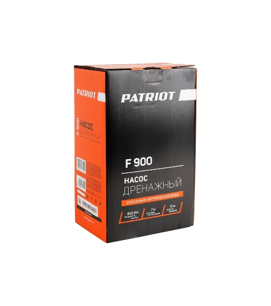 Садовый насос дренажный Patriot F900 900Вт 14000л/час