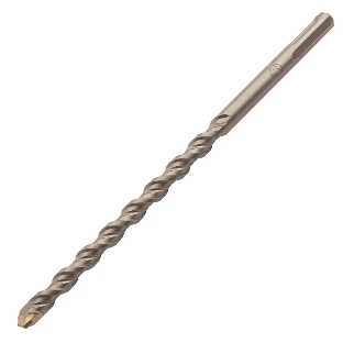 Бур по бетону Denzel двойная спираль, Cobalt W-tip, 12x210 мм, SDS PLUS