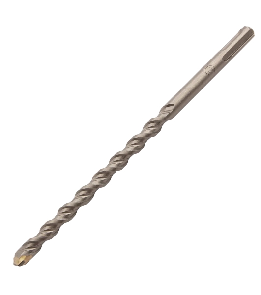 Бур по бетону Denzel двойная спираль, Cobalt W-tip, 12x210 мм, SDS PLUS