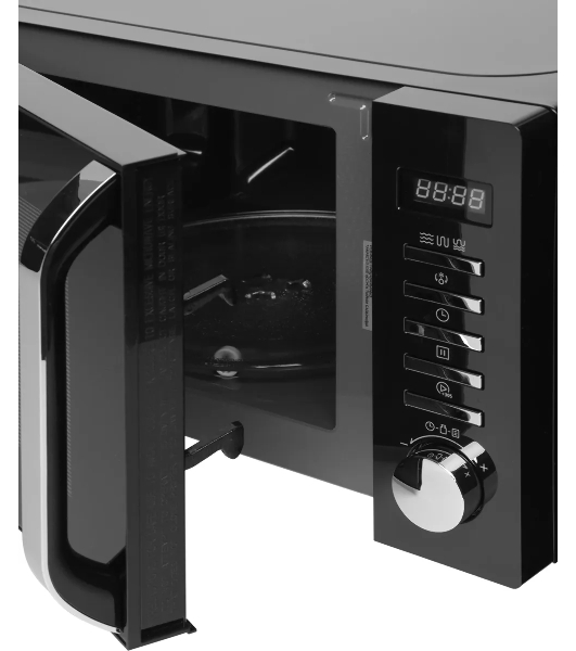 Микроволновая печь Haier HMB-DG208BA черный, 20 л, 800 Вт, переключатели - кнопки, поворотный механизм