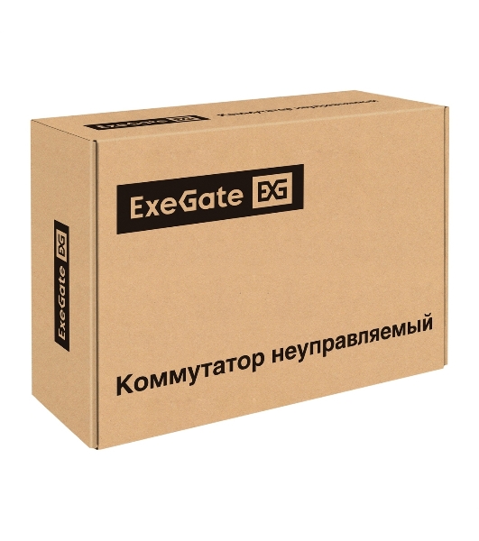 Коммутатор ExeGate EDGS-1010D.8PoE-120W, 8×1 Гбит/с PoE + 2×1 Гбит/с, неуправляемый