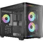 Компьютерный корпус Ocypus Iota C50 BK Curve ARGB Digital mATX без БП (Iota-C50-BKD300CD-GL), фото 1