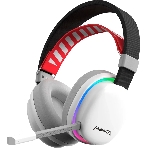 Гарнитура Marvo HG9069W Monka Echo белый, беспроводная + проводная, радиоканал, до 10 ч, подсветка, совместимость с PS5, Xbox, фото 1