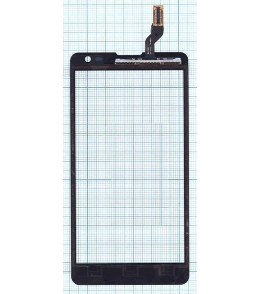 Сенсорное стекло (тачскрин) для LG Optimus L9 II D605, черное