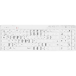 Клавиатура A4Tech Fstyler FBK27C AS белый USB беспроводная BT/Radio slim Multimedia (FBK27C AS), фото 1