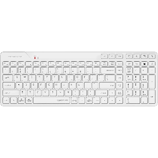 Клавиатура A4Tech Fstyler FBK27C AS белый USB беспроводная BT/Radio slim Multimedia (FBK27C AS)