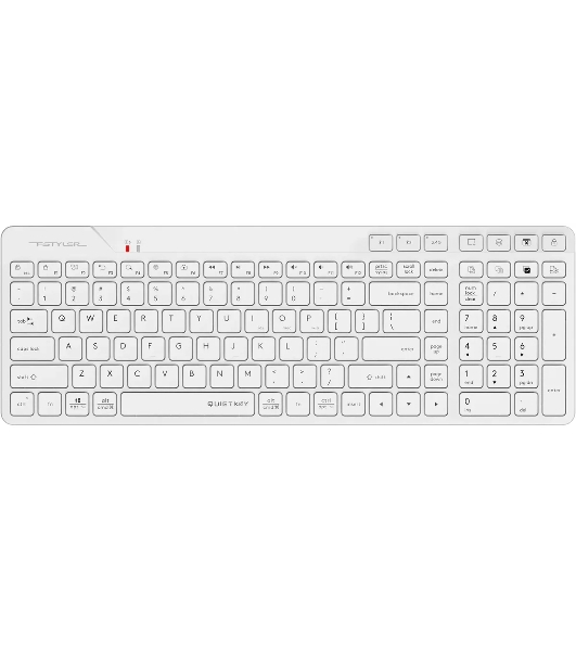 Клавиатура A4Tech Fstyler FBK27C AS белый USB беспроводная BT/Radio slim Multimedia (FBK27C AS)