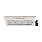 Вытяжка встраиваемая Kuppersberg INLINEA 52 Beige, ширина 52 см, отвод/рециркуляция, 850 м3/час, электронное сенсорное управление, таймер, пульт ДУ, 3 скорости, светодиодное освещение 2х3,5 Вт, металлический жироулавливающий фильтр, угольный фильтр С6С (опция), 42 дБ, кремовый, фото2