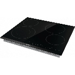 Варочная панель Gorenje ECT642BCSCE, 59 см, Hi-Light, 4 конфорки, таймер, сенсорное управление, шлифованный передний край, PowerBoost, дисплей, блокировка от детей, черный, фото5
