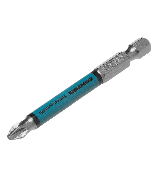 Бита Gross PH2х70 мм, сталь S2, кругл., отрывн., 10 шт.