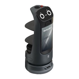 Сервисный робот-доставщик PuduRobotics модели KettyBot Pro (цвет: черный) в компл. с зарядной станц.