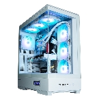 Компьютерный корпус ZALMAN P50 DS, ATX, WHITE, WINDOW, 2x3.5', 3x2.5', 1xUSB TYPE-C, 2xUSB 3.0, SIDE 3x120мм ARGb, REAR 1x120мм ARGb, фото 1