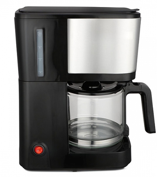 Кофеварка капельная BQ CM2007 стальной/черный, исп. кофе - молотый, 1.25 л, 750 Вт