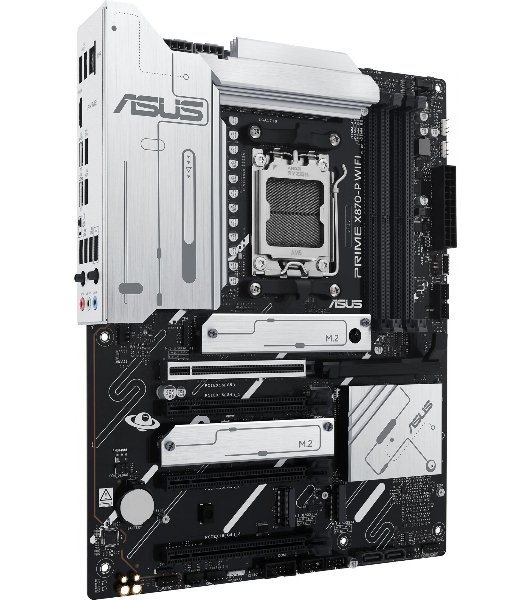 Материнская плата ASUS PRIME X870-P WIFI, AM5, AMD X870, 4xDDR5, 2xSATA, 4xM.2, 1xPCI-E 5.0 x16, 2xPCI-E 4.0 x1, 1xHDMI, 2xUSB-C, 1x 2.5Gb LAN, 4xUSB-A 3.2 Gen 1, 1xUSB-A 3.2 Gen 2, 4xUSB-A 2.0, 3x3.5 мм, 7.1, 1xWi-Fi 7, ATX