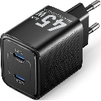 Сетевое зарядное устройство Vention на 2 порт USB С+C GaN 45W Черный, фото2