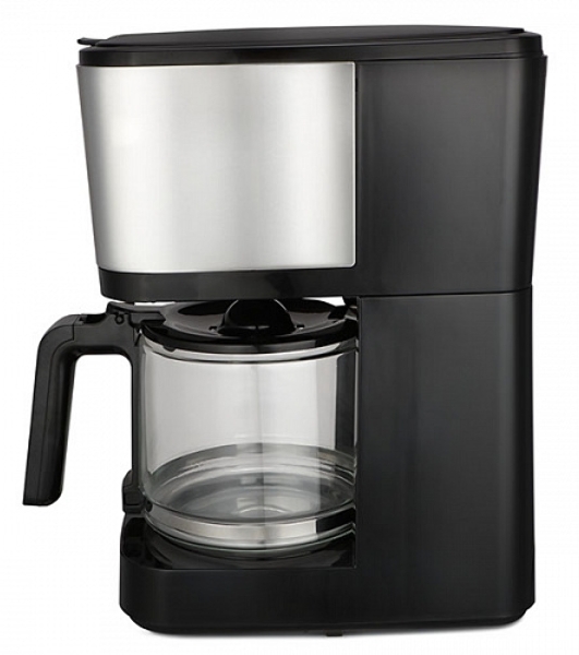Кофеварка капельная BQ CM2007 стальной/черный, исп. кофе - молотый, 1.25 л, 750 Вт