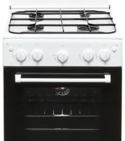 Плита газовая Cezaris ПГ 2150-08 белый, конфорок 4 шт, духовка 43 л, 51 см x 85 см x 55 см