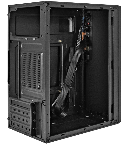 Компьютерный корпус Minitower ExeGate BAA-308U2-UNS500 (mATX, БП UNS500 с вент. 12см, 1хUSB/2хUSB 3.0, HD Audio, черный)