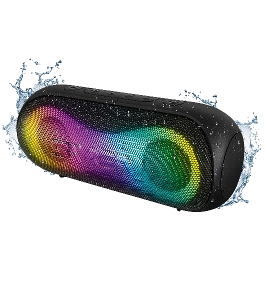 Портативная акустика SVEN PS-165, черный (16 Вт, Waterproof (IPx6), TWS, Bluetooth, microSD, 3000мА*ч)