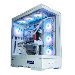 Компьютерный корпус ZALMAN P50 DS, ATX, WHITE, WINDOW, 2x3.5', 3x2.5', 1xUSB TYPE-C, 2xUSB 3.0, SIDE 3x120мм ARGb, REAR 1x120мм ARGb, фото3
