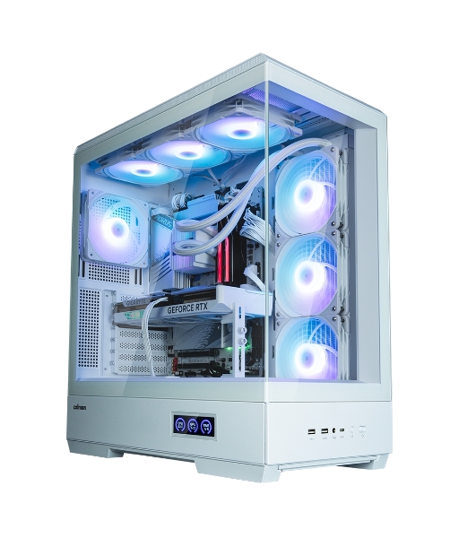 Компьютерный корпус ZALMAN P50 DS, ATX, WHITE, WINDOW, 2x3.5', 3x2.5', 1xUSB TYPE-C, 2xUSB 3.0, SIDE 3x120мм ARGb, REAR 1x120мм ARGb
