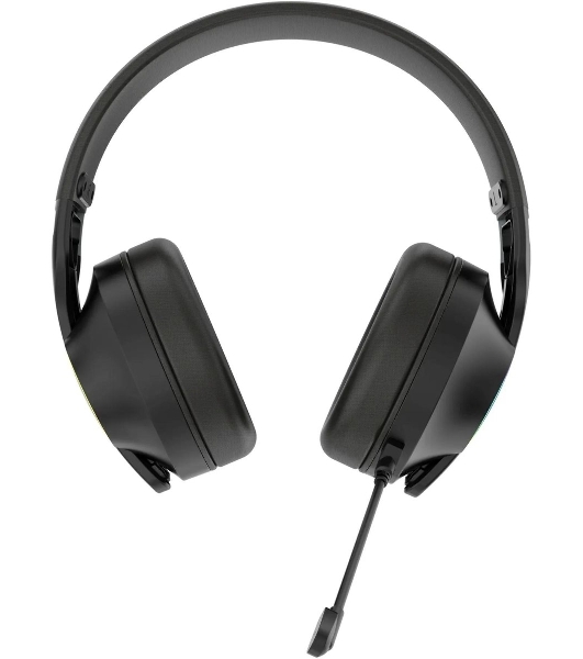 Гарнитура Acer OHR400 чёрный, беспроводная + проводная, USB/mini jack 3.5 мм, до 45 ч, подсветка