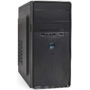 Компьютерный корпус Minitower ExeGate BA-309U2-UNS500 (mATX, БП UNS500 с вент. 12см, 1хUSB+2хUSB 3.0, HD аудио, черный)