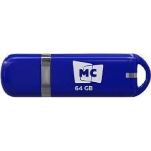 Флешка USB MORE CHOICE МФБ64 Blue (4620202558954), 64GB, USB 3.0, R/W 25/15, синий