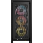 Корпус Corsair Frame 4000D LCD RS ARGB Black, Midi-Tower, чёрный, 4 x 120 мм, фото2