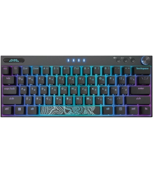 Клавиатура беспроводная GMNG GG-KB500XW (1910516), USB, Bluetooth/Радиоканал, черный