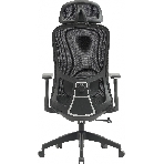 Кресло компьютерное Cactus CS-MC515-BK черный, сиденье черный, сетка/ткань, с подголов. крестов. пластик, пластик черный, фото5