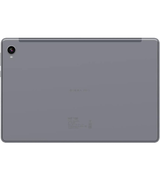 Планшет Digma Pro HIT 106 10.1', 6Gb, 128Gb, 2G, 3G, 4G LTE, Android 13, серый