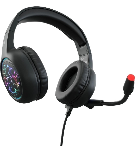 Гарнитура Oklick HS-L930G чёрный/синий, проводная, USB, подсветка