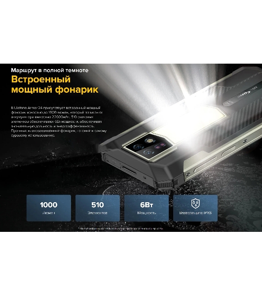 Смартфон Ulefone Armor 24, 12/256Gb, черный