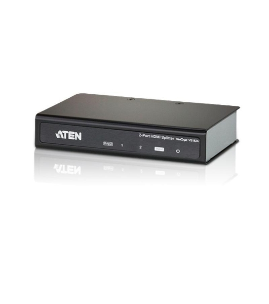Разветвитель ATEN VS182A-AT-G 2 PORT HDMI Splitter W/1,8M W/EU ADP,