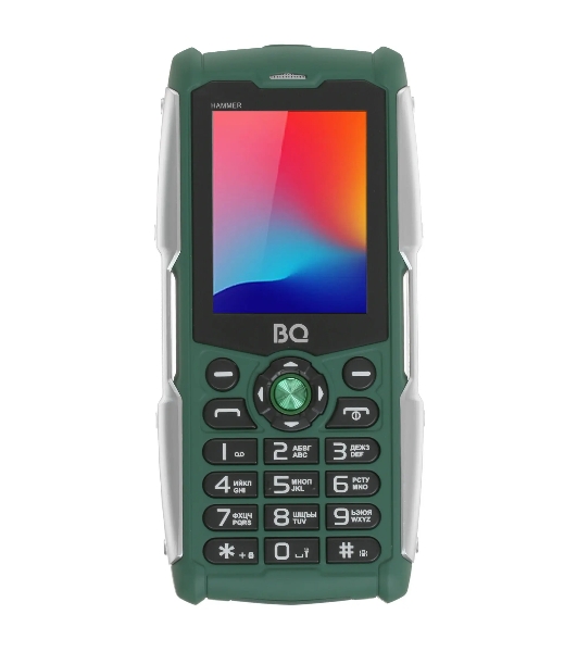 Мобильный телефон BQ 2449 Hammer зеленый