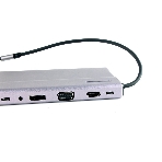 Адаптер VCOM TypeC -->3*USB3.0+2*USB2.0+VGA+RJ45+SD+TF+AUD+HDMI+DP+2*USB3.1 Data+PD, фото21