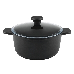 Кастрюля Maunfeld Osvald MF22SVLD03CR универсальная из литого алюминия со стеклянной крышкой, 3 л, фото 1