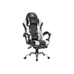 Кресло игровое Defender TIOS черный/белый, PU 64055, фото 1