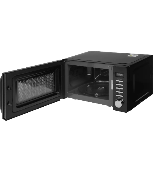 Микроволновая печь Haier HMB-DG208BA черный, 20 л, 800 Вт, переключатели - кнопки, поворотный механизм
